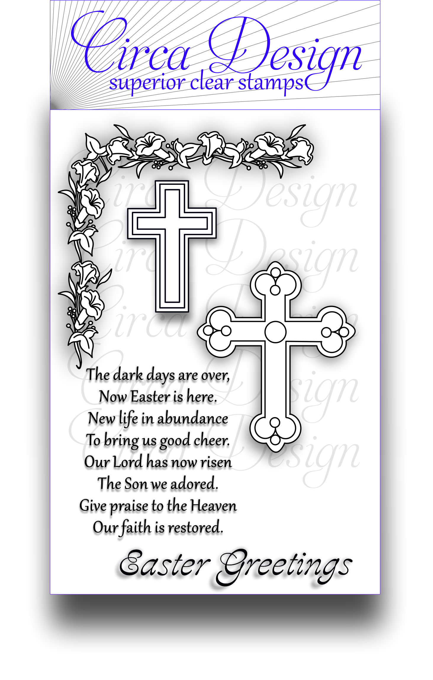 ES-CL-04 Easter Cross & Lily
